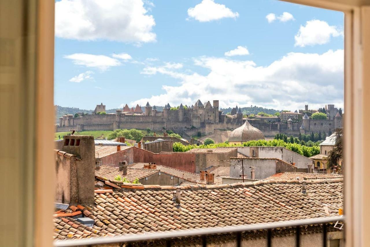 Les Cles De Laure - Wine Loft, Terrasse Et Vue Extraordinaire Sur La Cite Medievale Carcassonne Ngoại thất bức ảnh